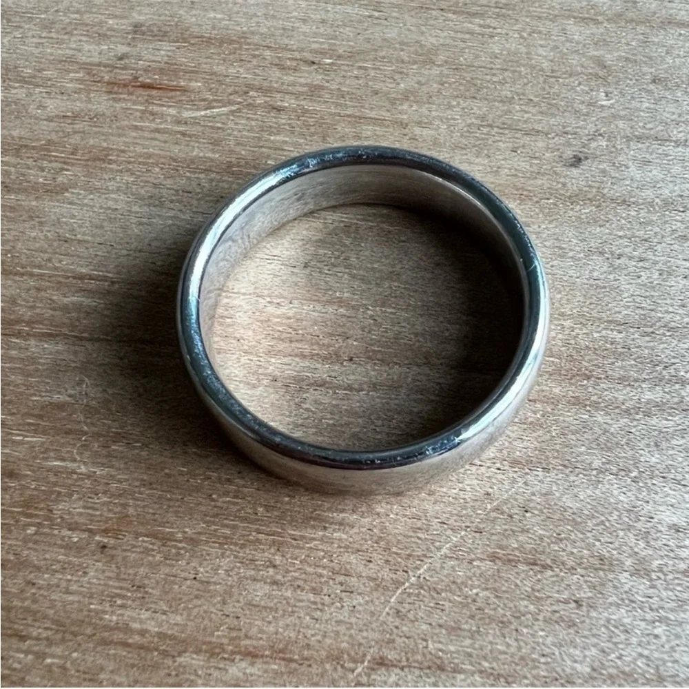14k white gold mens wedding band ring